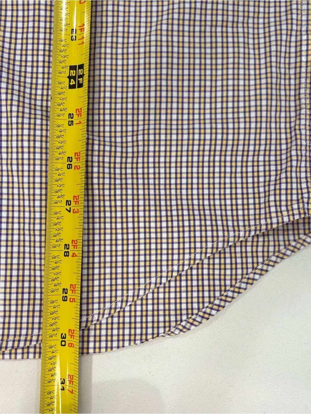 Vineyard Vines Slim Fit Tattersall Plaid Button Down Shirt 100% Cotton Men's - Picture 7 of 8
